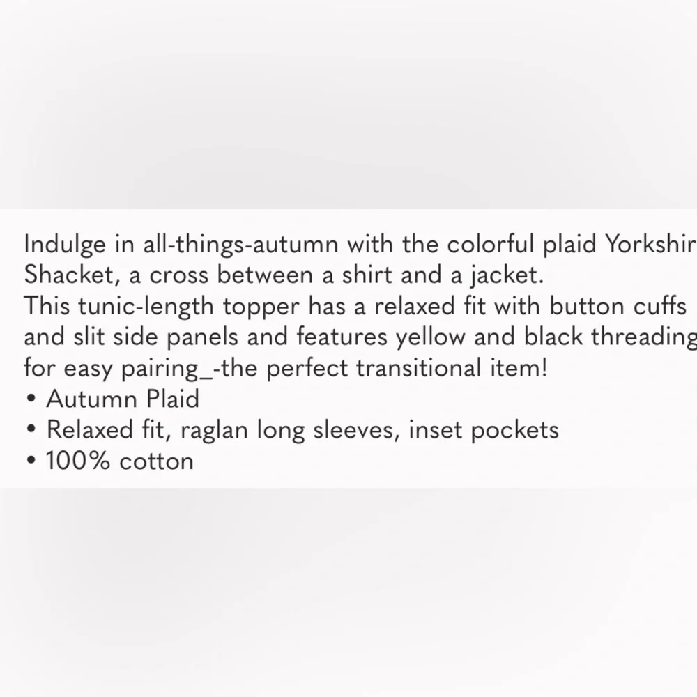 NWT | Cabi 4298 Yorkshire Shacket - Picture 4 of 5